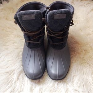 Sperry Gray rainboots